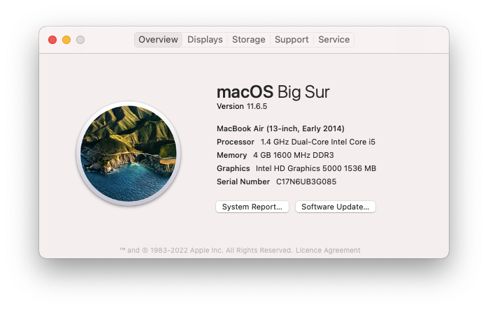 Macbook Air 13-inch - 2014 - i5 (Bargains)