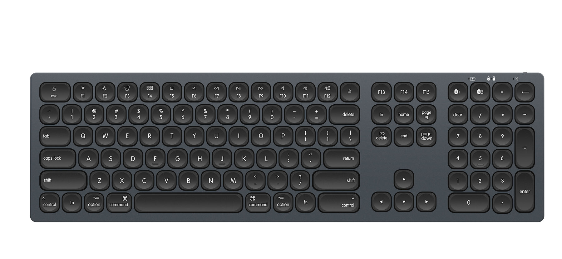 ManMade Mac Keyboard with Numeric Keys - Space Grey