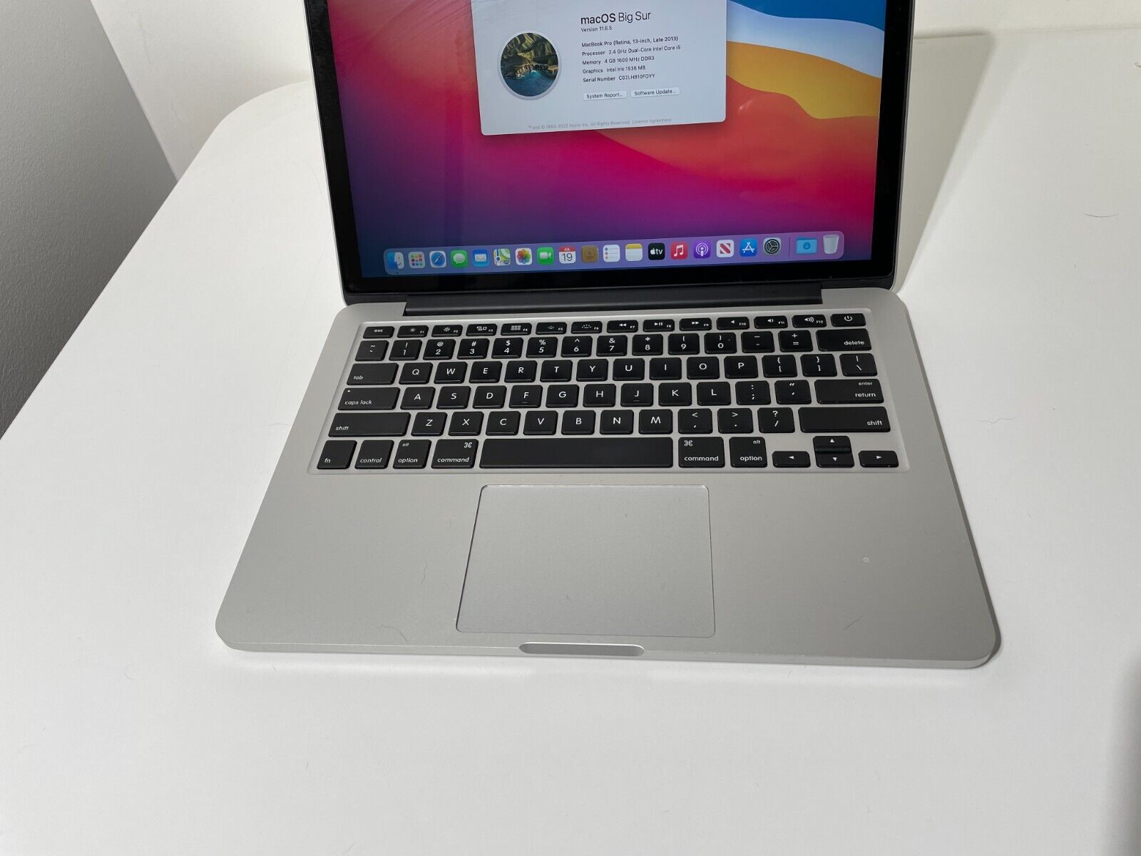 Macbook Pro 13-inch - 2013 - i5 - 128GB- Silver (Bargains)