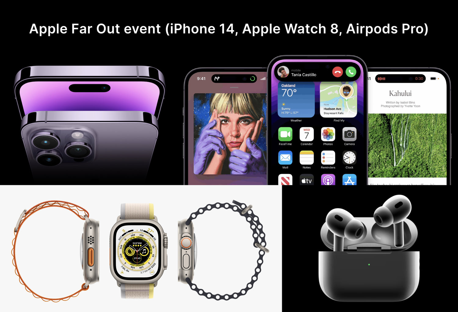Apple Far Out event (iPhone 14, Apple Watch 8, Airpods Pro)