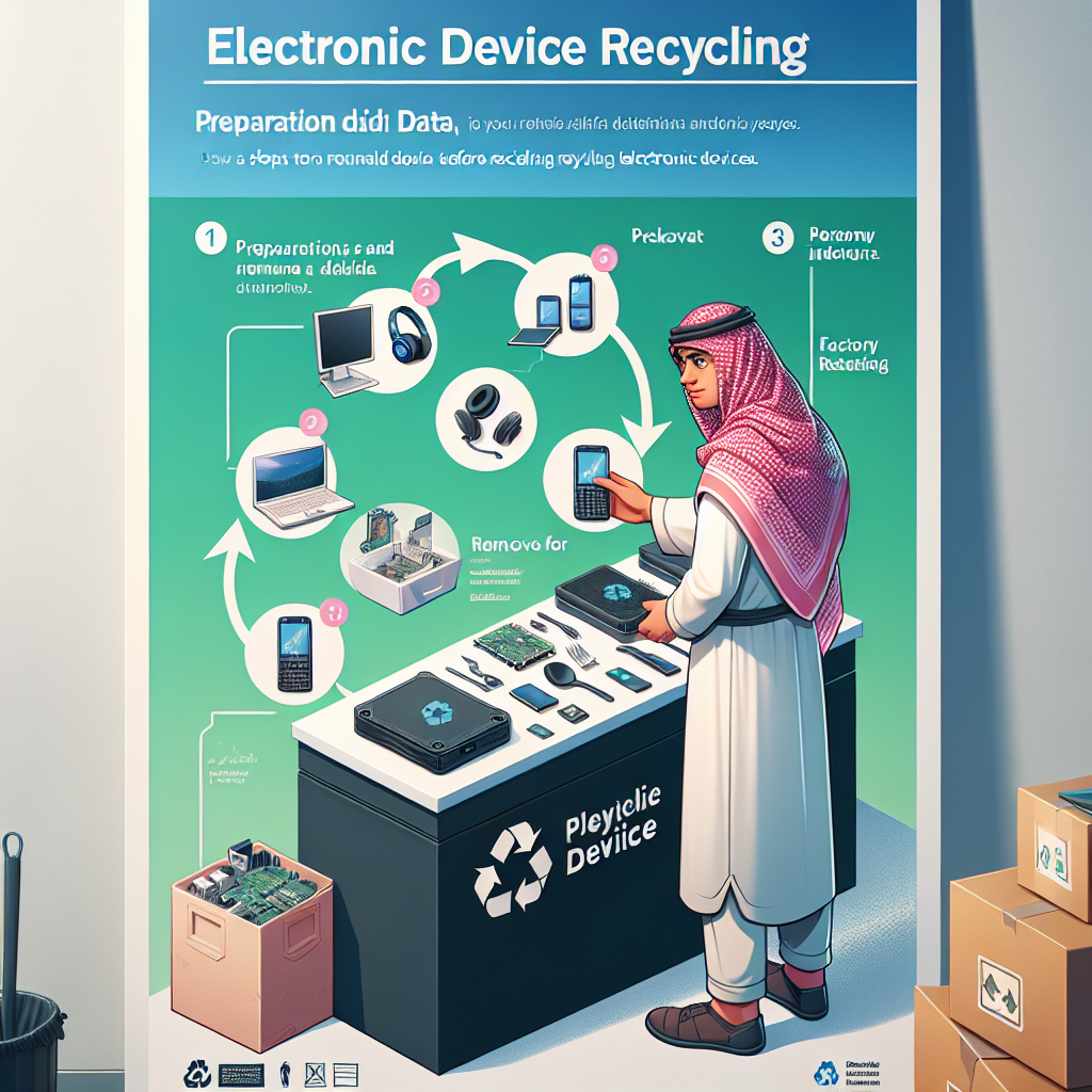 What steps should you take before recycling your electronic devices?