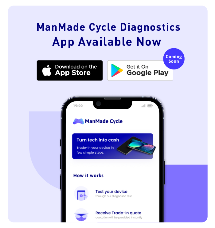 ManMade Cycle iPhone trade in now available on app store. Sell your old devices and mobile with us today!