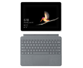 Microsoft Surface Go 4 10.5-inch tablet in Platinum - rear view
