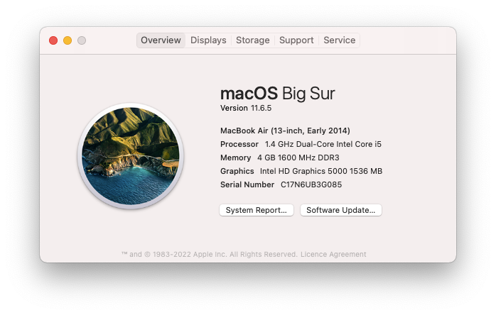 Macbook Air 13-inch - 2014 -  i5 (Bargains)